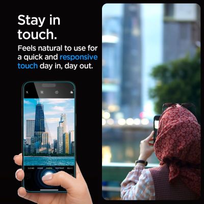 11. Spigen Glas.tR EZ Fit tempered glass for iPhone 15 Pro Max - 2 pcs.