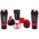 2. FITNESS SHAKER BOTTLE 500ML GRAY RED PURE 2 IMPROVE