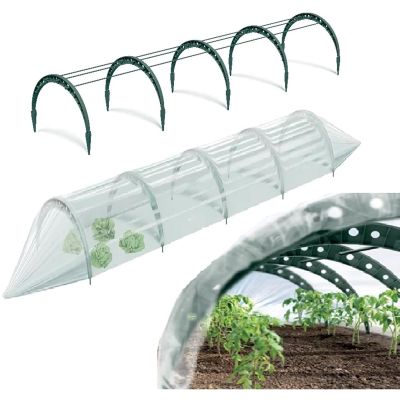5. FLOO GREENHOUSE FOIL TUNNEL 240CM FOREST GREEN