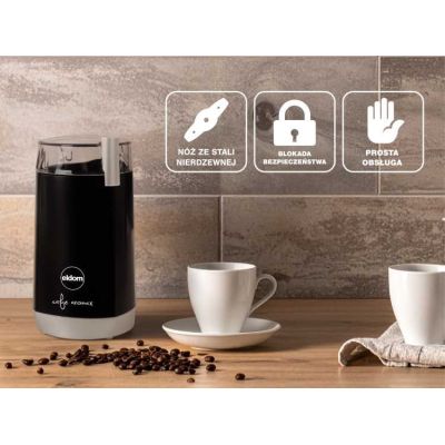 10. ELDOM COFFEE GRINDER MK40 CAFRO 180W BLACK