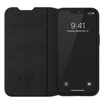 5. Adidas OR Booklet Case BASIC for iPhone 13 - Black and White