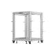 3. LANBERG 19" 15U 600x600-1100 OR01-6115-S rack cabinet adjustable gray