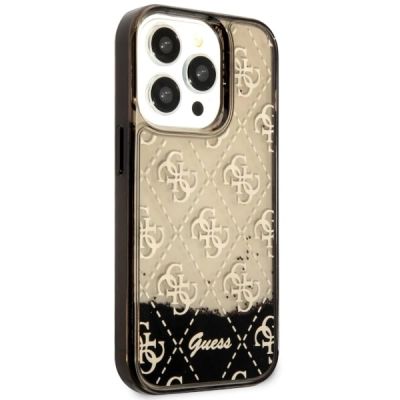4. Guess GUHCP14LLC4PSGK iPhone 14 Pro 6.1" black/black hardcase Liquid Glitter 4G Transculent