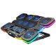 3. Rampage GLACIERS50 Gaming Cooling Pad for 14-17" Laptops, 2600RPM, Black