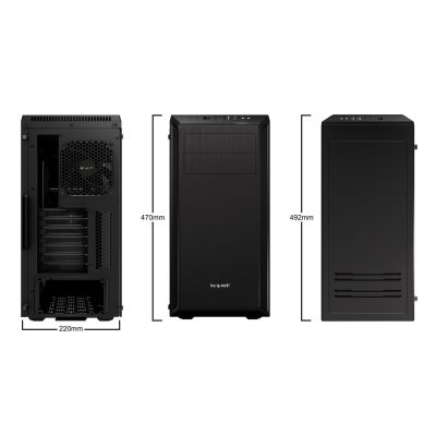 4. BE QUIET! Pure Base 600 BGW21 Case (ATX, Micro ATX, Mini ITX; Black)