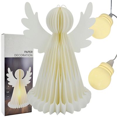 38 CM DECORATIVE LED PAPER ANGEL