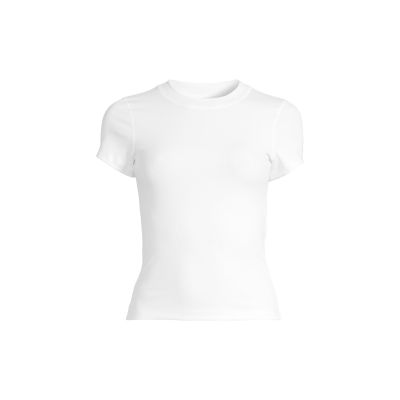 4. CASALL Defined Rib Tee Women's T-Shirt, White