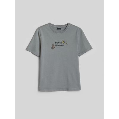 8. Women's loose T-shirt with print 4F 4FKAW26TTSHF4502-26S