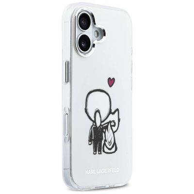 4. Karl Lagerfeld Karl & Choupette Back MagSafe Case for iPhone 17 - Clear