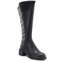 Women's leather ankle boots, black, Vinceza FIO27-67056