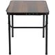 6. FOLDABLE CAMPING TABLE 75X55X25-59CM WOOD