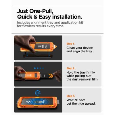 13. Spigen Glas.tR AlignMaster Slim 3-Pack Tempered Glass for iPhone 17