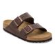 11. Birkenstock Arizona Nubuck Habana Narrow Brown Women's/Men's Flip-Flops (52533)