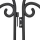 4. KINZO BLACK PLASTIC GARDEN FENCE 59x33CM 4 PANELS