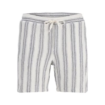 Jack&Jones men's shorts JPSTJAIDEN COBA STRIPE JOG SHORTS REG SN 12274413 CLOUD DANCER/STRIPES