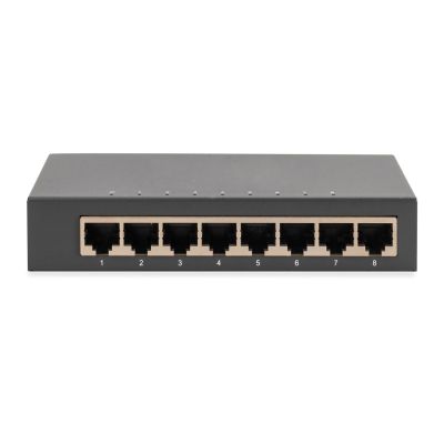 4. Digitus 8-port gigabit switch, desktop, unmanaged, metal case