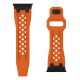 6. UAG Monarch - FKM strap for Apple Watch series 4-6 & SE 1-3, 44mm / series 7-9, 45mm / series 10-11, 46mm / Ultra 1-3, 49mm (orange / black titanium)