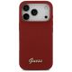 3. Guess Silicone Script Metal Logo MagSafe Case for iPhone 17 Pro - Red
