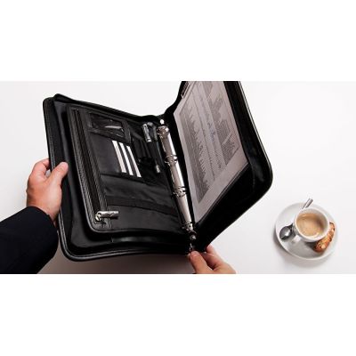 7. Wedo 58 5001 Organizer, Leather, Nylon, Black