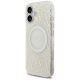 3. Guess IML Flowers Electro Pearl Strap MagSafe case for iPhone 17 - white
