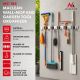 4. MACLEAN WALL ORGANIZER FOR GARDEN TOOLS AND MOPS, STEEL, WITH HOOKS, MAX LOAD 20KG, WIDTH 60CM MC-185