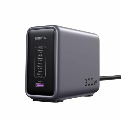 Ugreen 90903B Mobile Charger Universal Black, Gray AC Fast Charging Internal