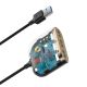 6. HUB Baseus Square USB-A to 1x USB-A 3.2 Gen 1 / 3x USB 2.0 with 1m cable - black