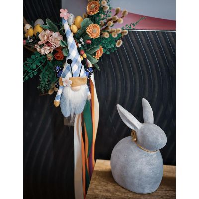 10. BLUE BUTTERFLY GNOME 25CM SPRING DECORATION