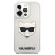 3. Karl Lagerfeld Choupette Head Case for iPhone 13 Pro Max - Transparent