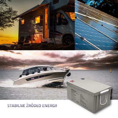 2. QOLTEC AGM BATTERY 12V | 200AH | MAX.3000A