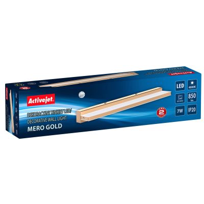 6. Activejet AJE-MERO GOLD LED wall lamp