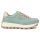 3. Leather platform sneakers in green Filippo DP7498