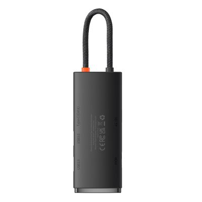 7. Baseus Lite Series multifunctional USB Type C HUB - 2 x USB 3.0 / USB Type C / HDMI 1.4 / SD/TF OTG black (WKQX050001)