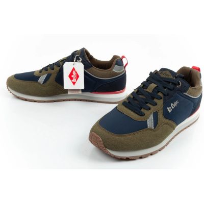 8. Lee Cooper men's sneakers, fashionable, comfortable, durable, navy blue, khaki