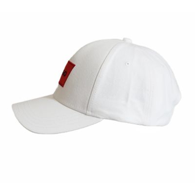 4. Hugo Boss Baseball Men-X 581-RL White Cap - 50492745-100