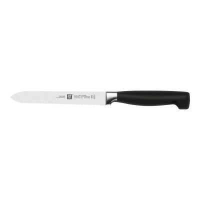5. ZWILLING Four Star 4-Piece Knife Block Set, Black