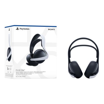 7. Sony PULSE Elite Wired & Wireless Bluetooth Gaming Headset Headband Charging Stand Black, White