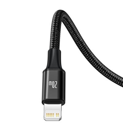 3. Baseus Rapid Series 3in1 USB-C - USB-C / Lightning / micro USB cable 20W PD 1.5m - black