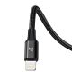 3. Baseus Rapid Series 3in1 USB-C - USB-C / Lightning / micro USB cable 20W PD 1.5m - black