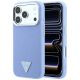 Guess Grained Triangle Logo MagSafe Case for iPhone 18 Pro Max / 17 Pro Max - Blue