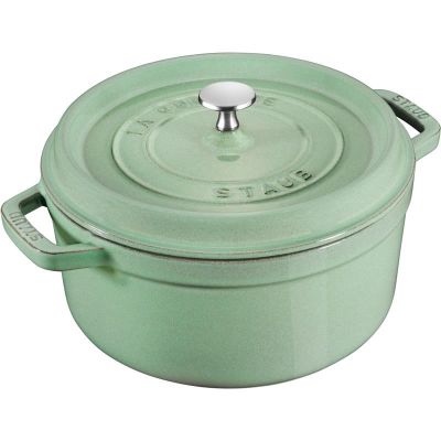 STAUB 40508-706-0 round cast iron pot - 5.2 l mint