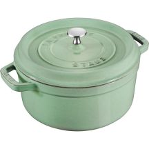 STAUB 40508-706-0 round cast iron pot - 5.2 l mint