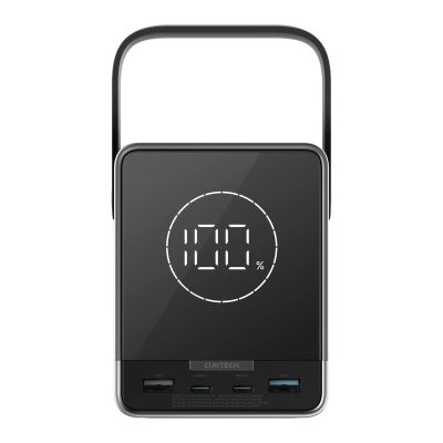 3. Cuktech Powerbank 300W 40000mAh with Wireless Charging 2x USB-C + 2x USB-A - Black