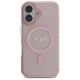 3. Guess GUHMP16SHFGEREP iPhone 16 6.1" pink/pink hardcase IML Glitter Circle MagSafe