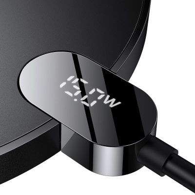 6. BASEUS INDUCTIVE CHARGER LED 15W (BLACK)