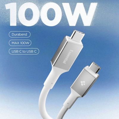 2. Spigen EB10020CC USB-C Cable 100W 200cm - White
