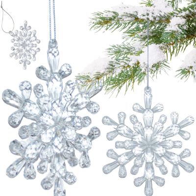 6. SNOWFLAKE HANGING DECORATION 12x12 CM PATTERN 4