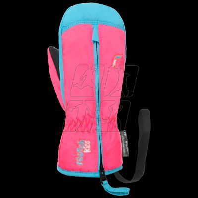 2. REUSCH Ben Mitten children's winter gloves waterproof insulated mittens pink-blue (62/85/408/3305)