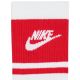 8. Nike Everyday Elevated Crew Socks 3 Pairs White and Red IM7949 900