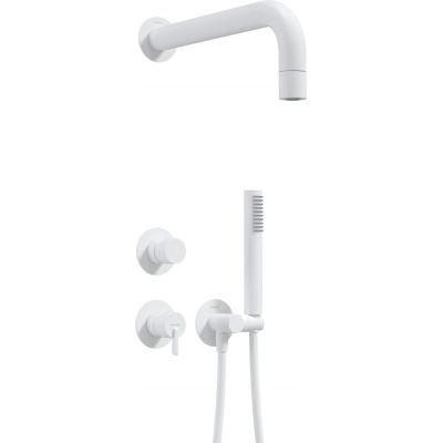 Concealed shower set with hand shower